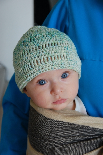 Bio-Babysommerhaube aus Bio-Baumwolle, GOTS-zertifiziert, vegan